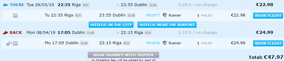 lēti lidojumi uz Dublinu