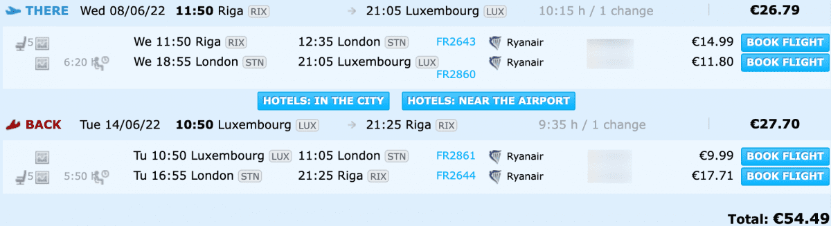 aviobiļetes uz luksemburgu