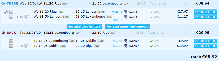 lēti lidojumi uz luksemburgu
