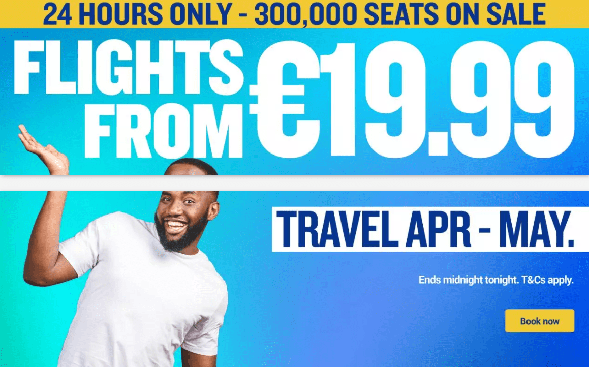 ryanair izpārdošana