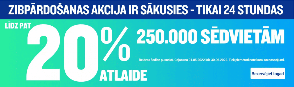 ryanair izpārdošana