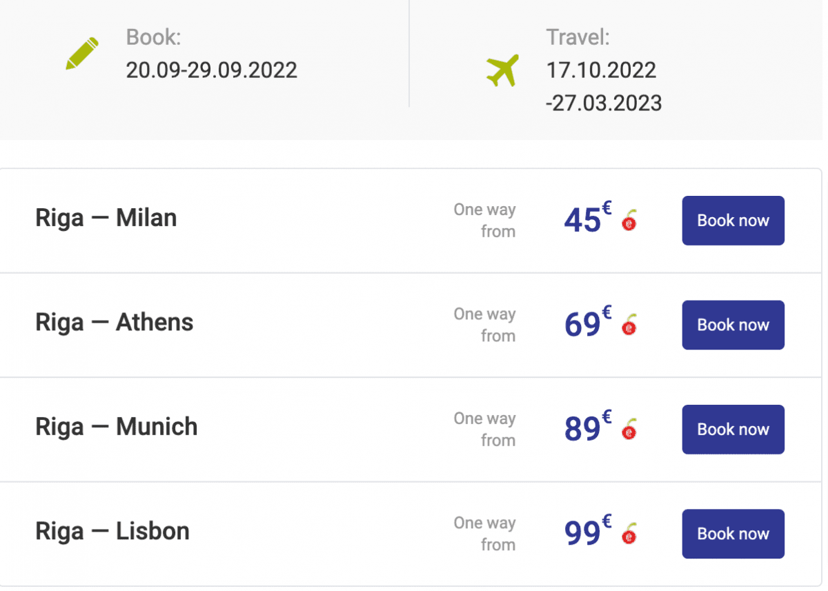airBaltic izpārdošana