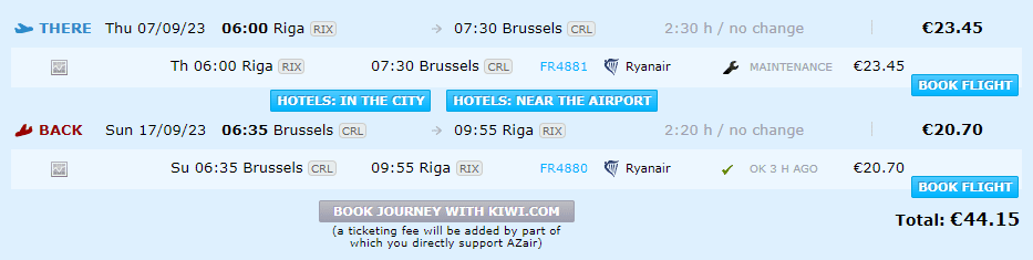 Lētas aviobiļetes uz Briseli