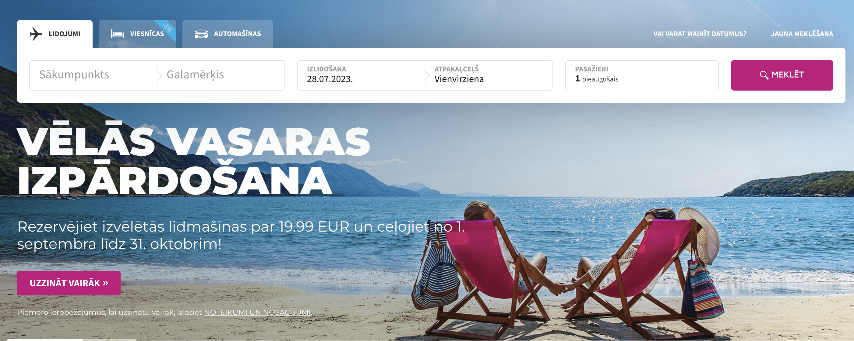 wizzair izpārdošana