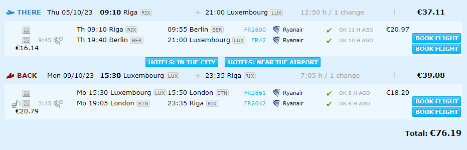 Lētas aviobiļetes uz Luksemburgu