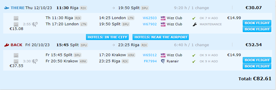 Lētas aviobiļetes uz Splitu Horvātijā
