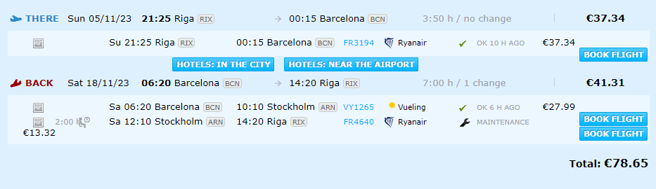 Lētas aviobiļetes uz Barselonu Spānijā