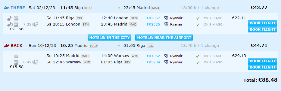 Lētas aviobiļetes uz Madridi