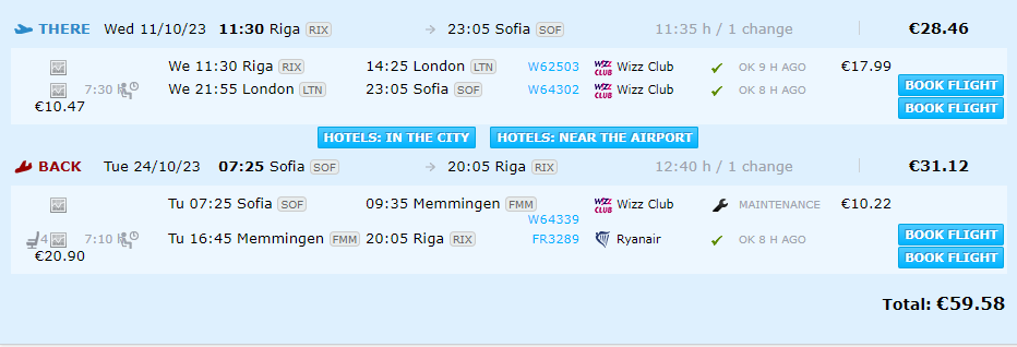 Cheap flights to Sofia, Bulgaria
