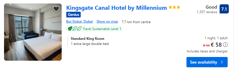 Lētas viesnīcas Dubajā