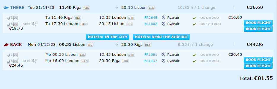 Lētas aviobiļetes uz Lisabonu Portugālē