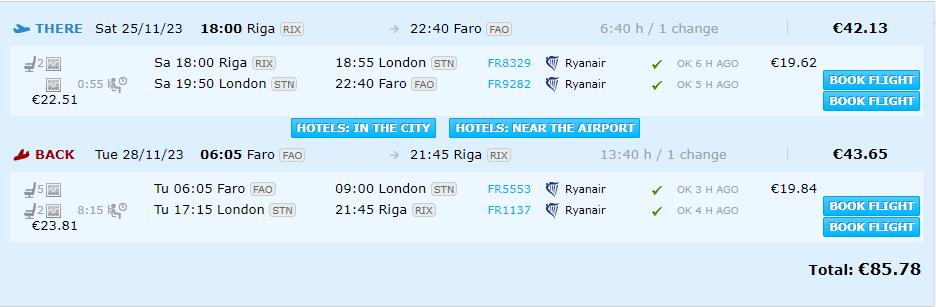 Lētas aviobiļetes uz Faro Portugālē