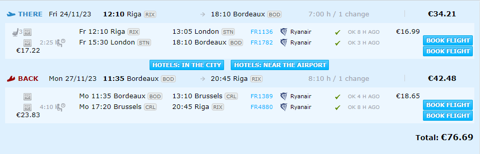 Lētas aviobiļetes uz Bordo Francijā