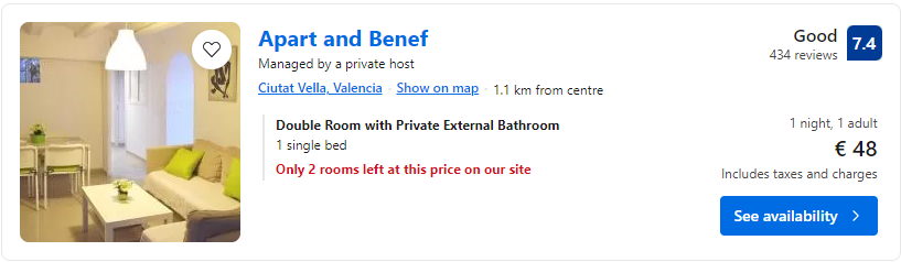 Lētas viesnīcas Valensijā Spānijā