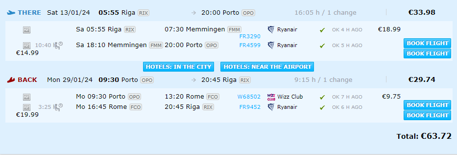 Lētas aviobiļetes uz Porto Portugālē