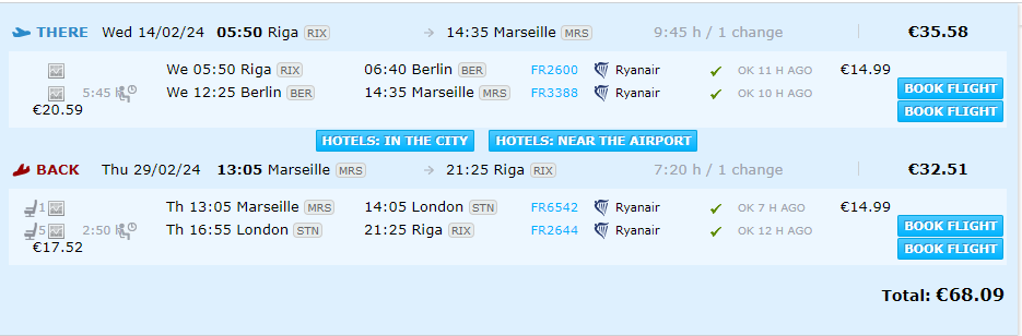 Lētas aviobiļetes uz Marseļu Francijā