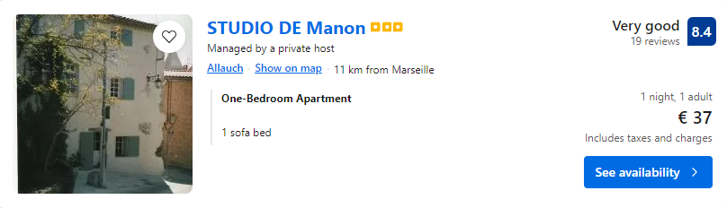 Lētas viesnīcas Marseļā Francijā