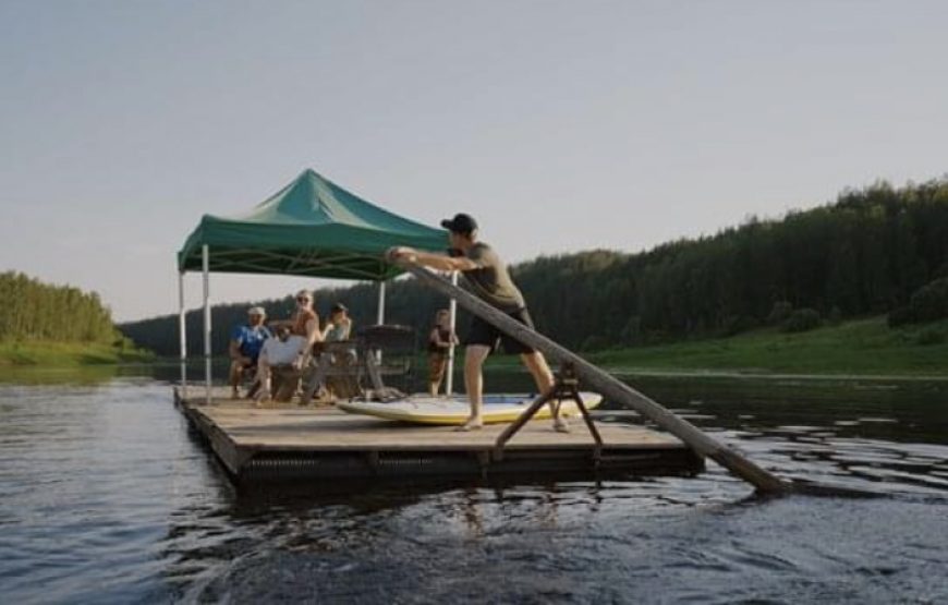 Glempinga teltis Daugavas piekrastē