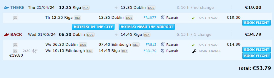 Lētas aviobiļetes uz Dublinu Īrijā