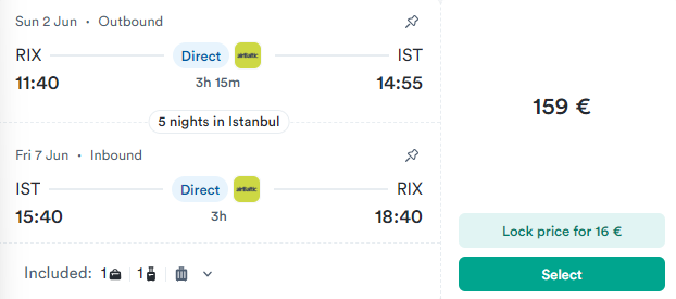 Lētas aviobiļetes uz Stambulu Turcijā