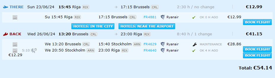 Lētas aviobiļetes uz Briseli Beļģijā