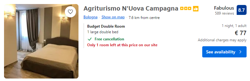 Lētas aviobiļetes uz Boloņu Itālijā