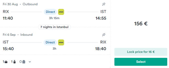 Lētas aviobiļetes uz Stambulu Turcijā