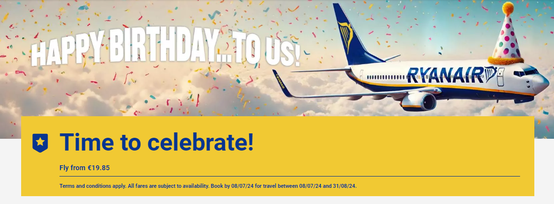 Ryanair izpārdošana