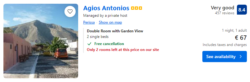 Lētas aviobiļetes no Rīgas uz Santorini Grieķijā