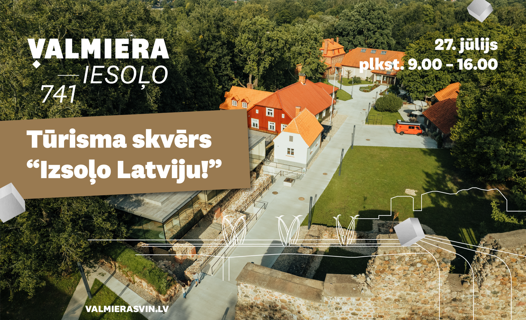 Valmieras dzimšanas dienā – tūrisma skvērs “Izsoļo Latviju!”