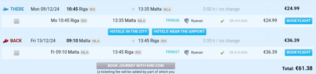 Lētas aviobiļetes uz Maltu