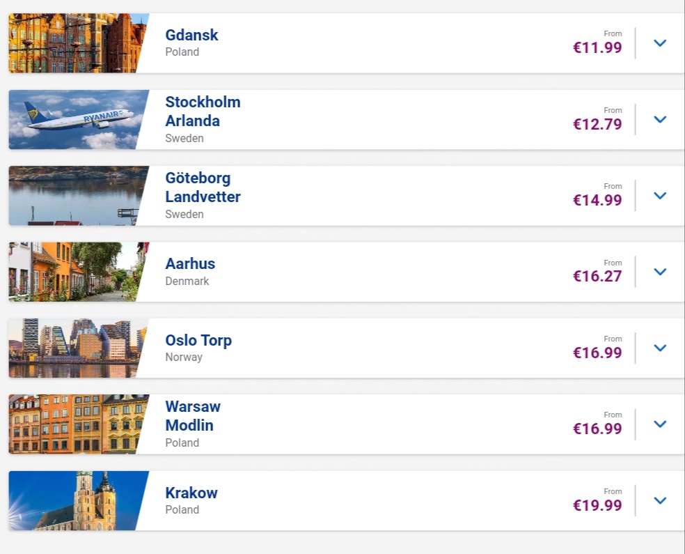Ryanair izpārdošana