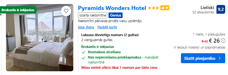 Lētas aviobiļetes no Rīgas uz Gīzu Ēģiptē