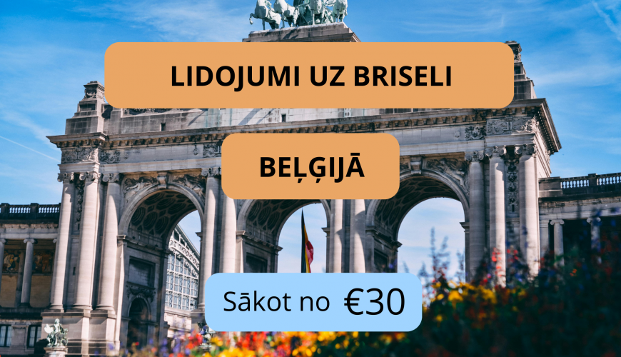 Lētas aviobiļetes uz Briseli Beļģijā