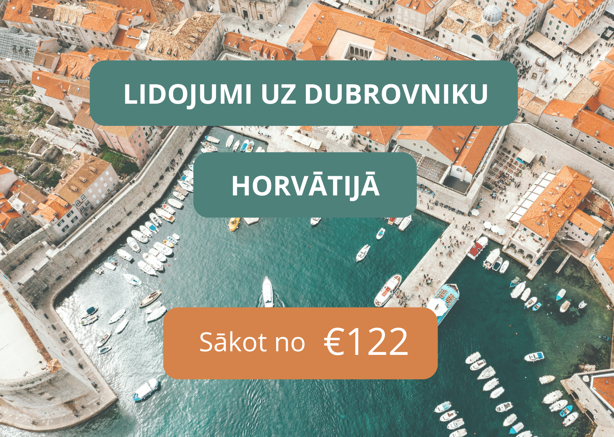 Lētas aviobiļetes uz Dubrovniku Horvātijā