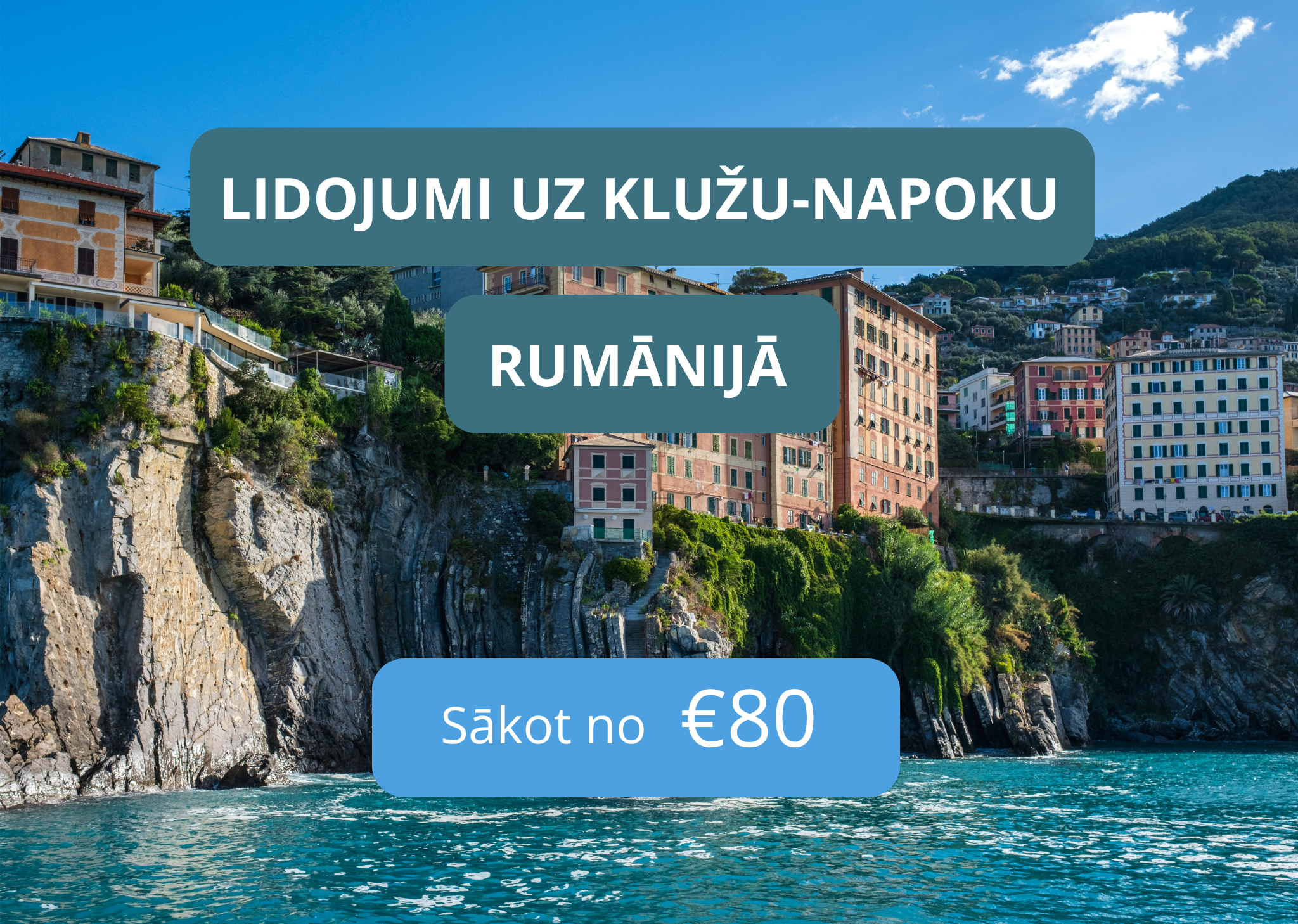 Lētas aviobiļetes uz Klužu-Napoku Rumānijā
