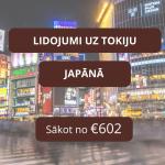 Lētas aviobiļetes no Rīgas uz Tokiju Japānā