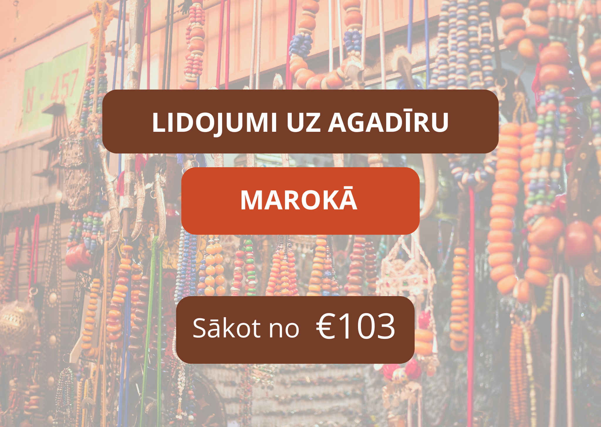 Lētas aviobiļetes uz Agādīru Āfrikā