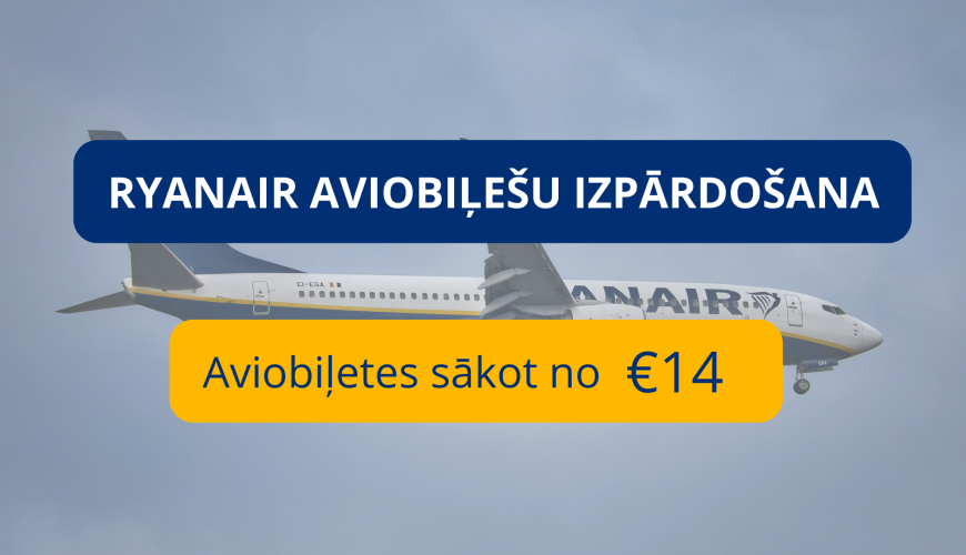 Ryanair izpārdošana