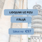 Lētas aviobiļetes uz Pizu Itālijā