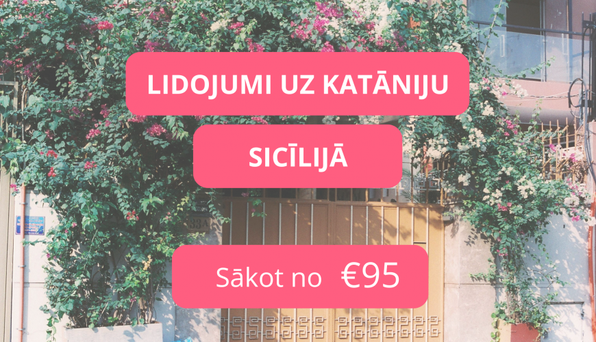 Lētas aviobiļetes uz Katāniju Sicīlijā