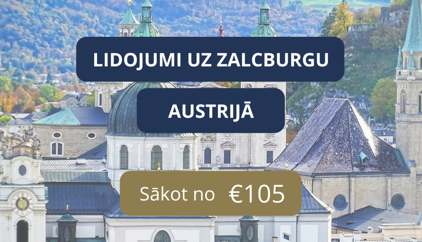 Lētas aviobiļetes uz Zalcburgu Austrijā