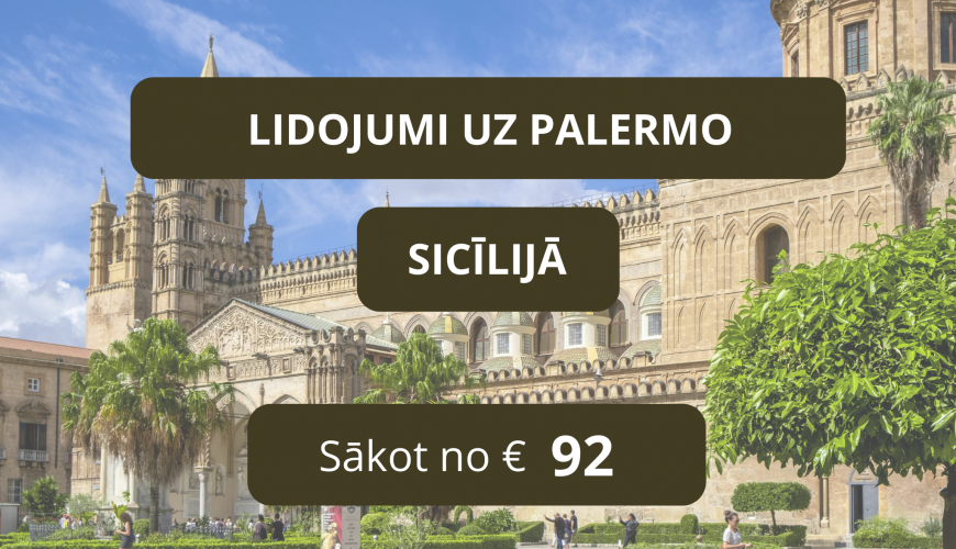 Lētas aviobiļetes uz Palermo Sicīlijā