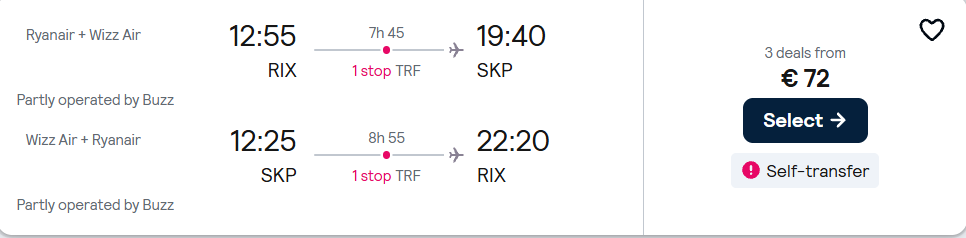 Lētas aviobiļetes uz Skopji Maķedonijā