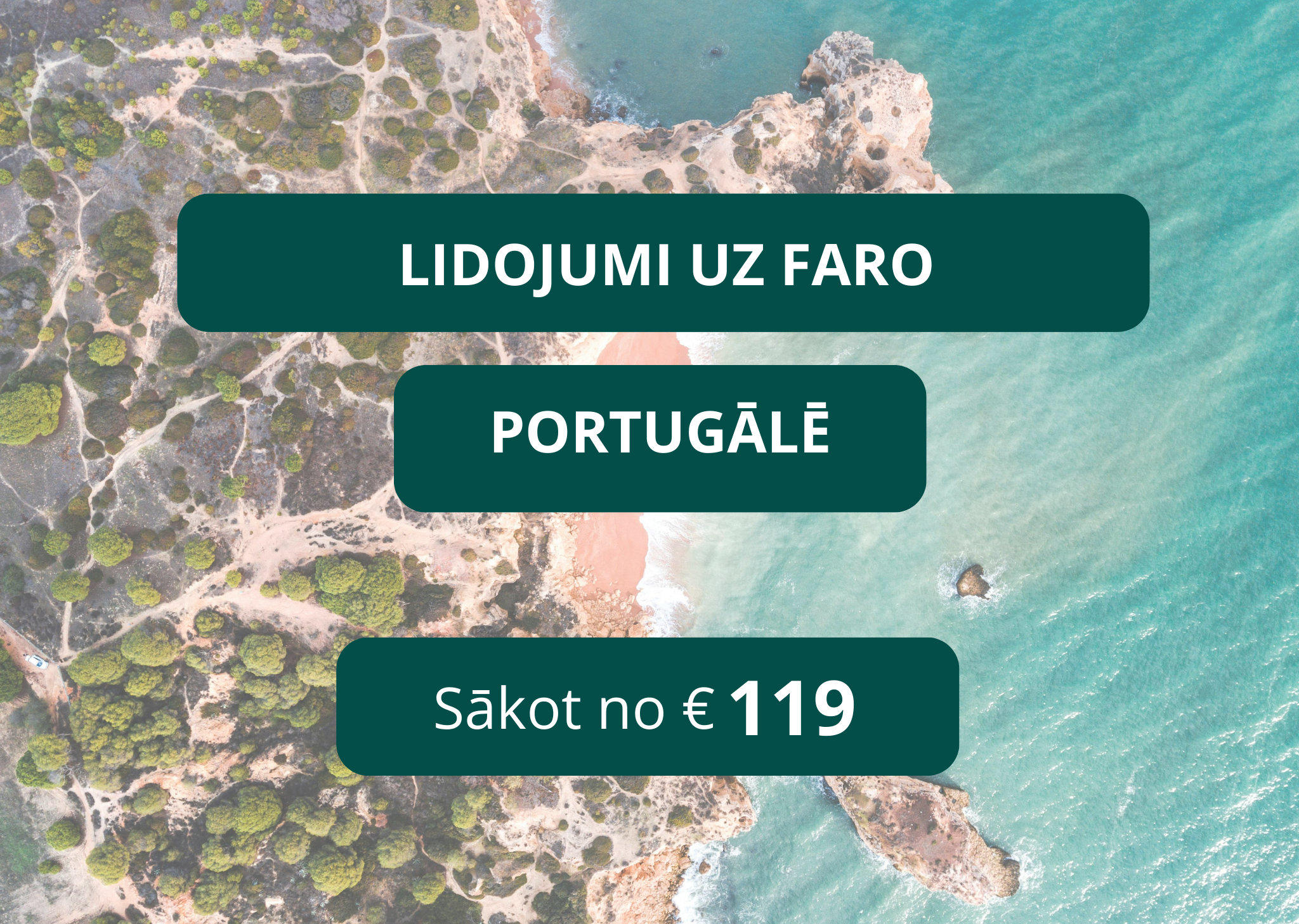 Lētas aviobiļetes uz Faro Portugālē