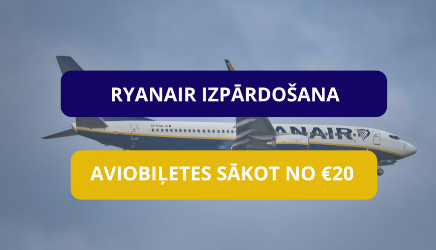 ryanair izpārdošana