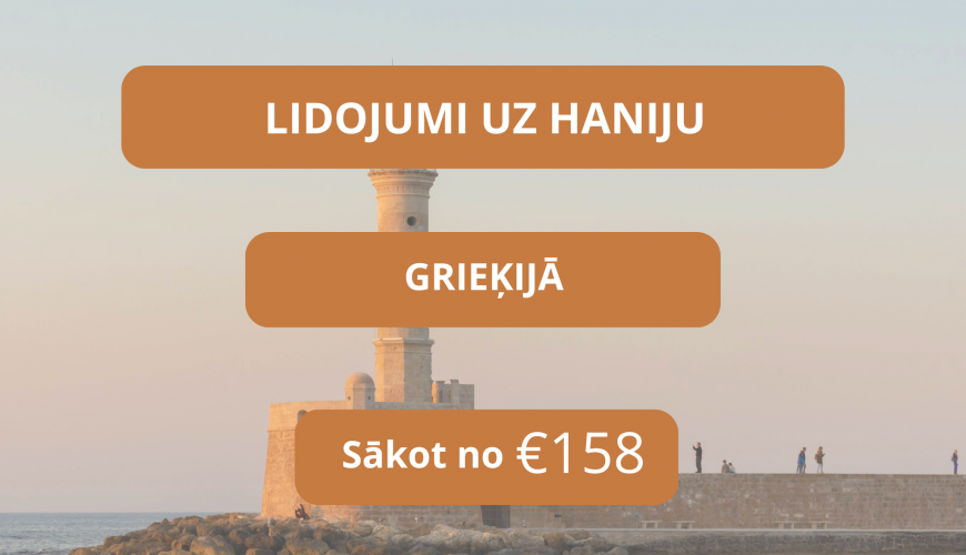 Lētas aviobiļetes uz Haniju Grieķijā