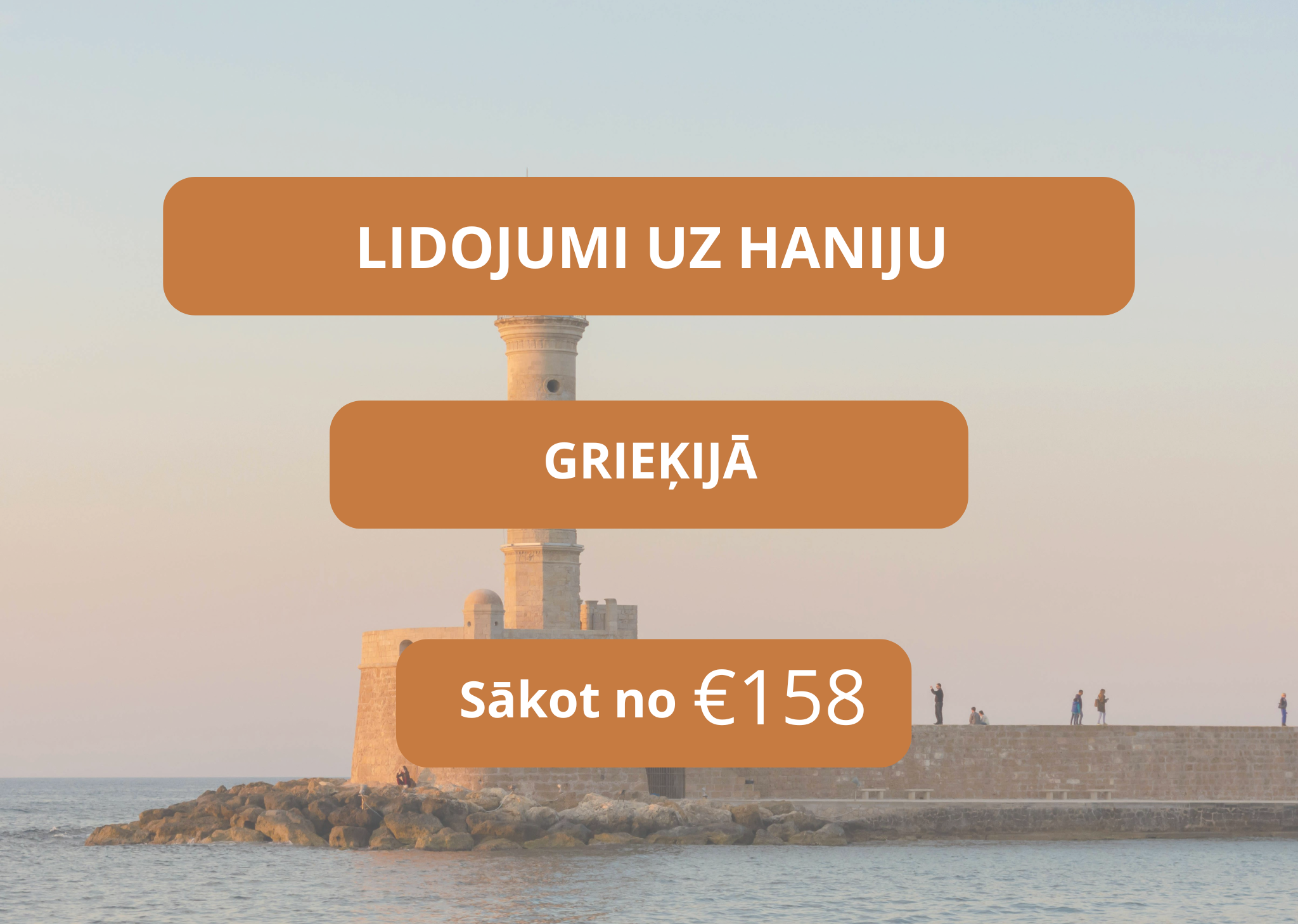 Lētas aviobiļetes uz Haniju Grieķijā