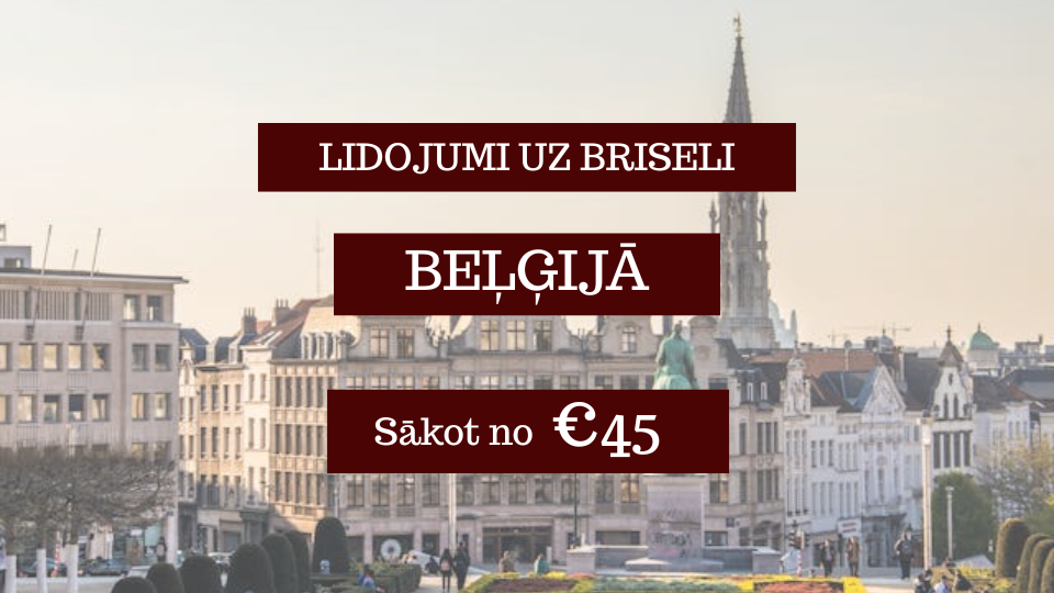 Lētas aviobiļetes uz Briseli Beļģijā