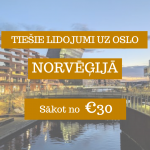 Lētas aviobiļetes uz Oslo Norvēģijā